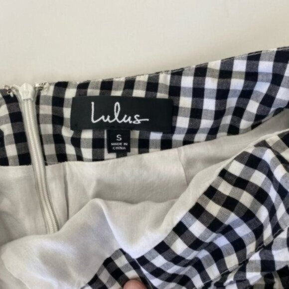 Lulu's Collegiate Gingham Ruffle Mini Skirt - Picture 6 of 6